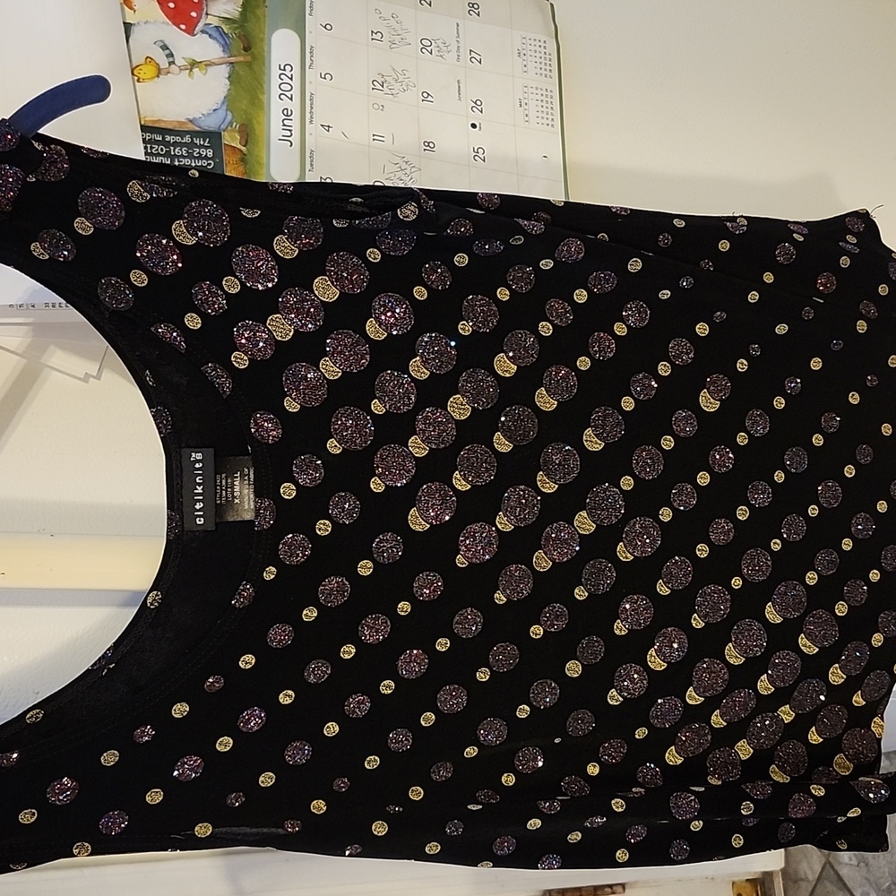 Citiknits Sleeveless Sparkly Tank Top Size XS